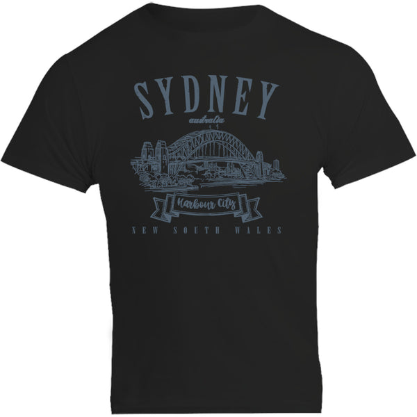 Sydney Australia Vintage mono - Unisex Tee - Graphic Tees Australia