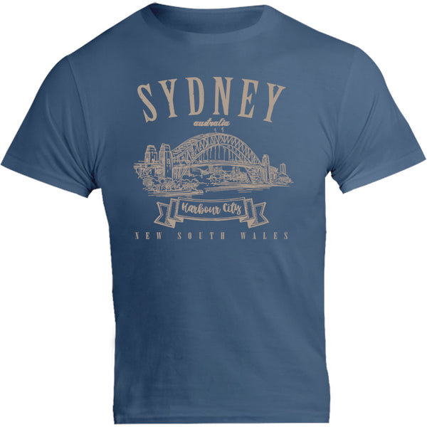 Sydney Australia Vintage mono - Unisex Tee - Graphic Tees Australia