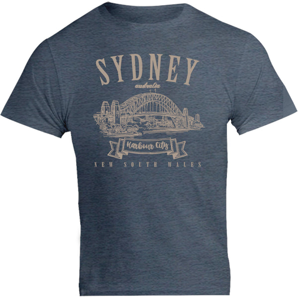 Sydney Australia Vintage mono - Unisex Tee - Graphic Tees Australia