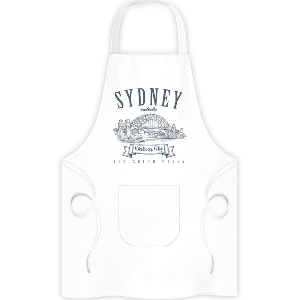 Sydney Australia Vintage mono - Apron - Graphic Tees Australia