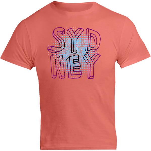 Sydney Halftone Circle Map - Unisex Tee - Graphic Tees Australia