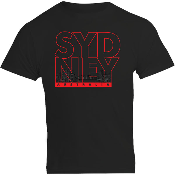 Sydney Type Outline Skyline - Unisex Tee - Graphic Tees Australia