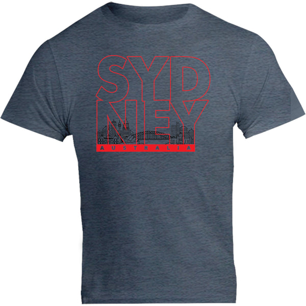 Sydney Type Outline Skyline - Unisex Tee - Graphic Tees Australia