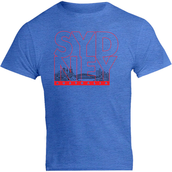 Sydney Type Outline Skyline - Unisex Tee - Graphic Tees Australia