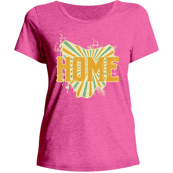 Tasmania Home - Ladies Relaxed Fit Tee - Graphic Tees Australia