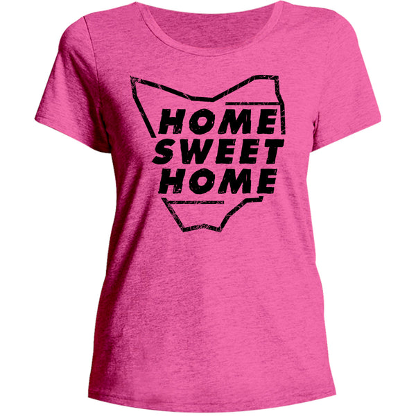 Tasmania Home Sweet Home - Ladies Relaxed Fit Tee - Graphic Tees Australia
