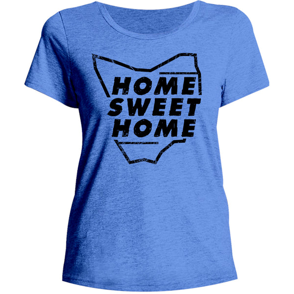 Tasmania Home Sweet Home - Ladies Relaxed Fit Tee - Graphic Tees Australia