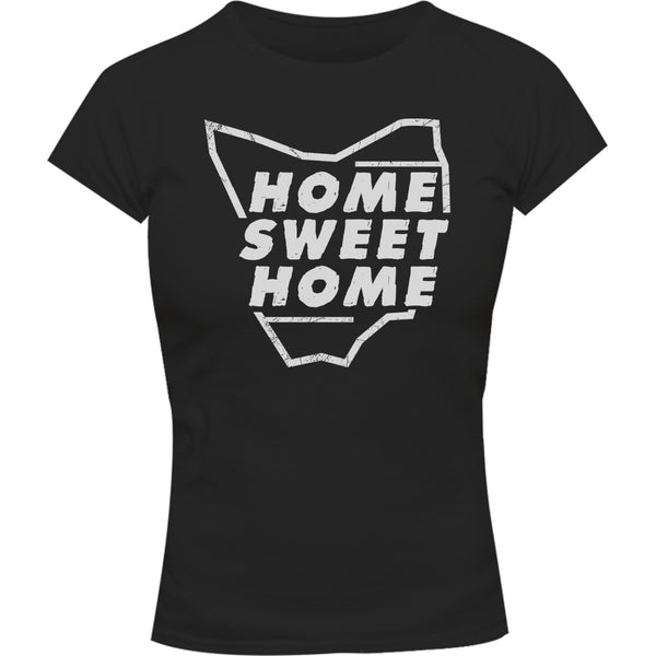 Tasmania Home Sweet Home - Ladies Slim Fit Tee - Graphic Tees Australia