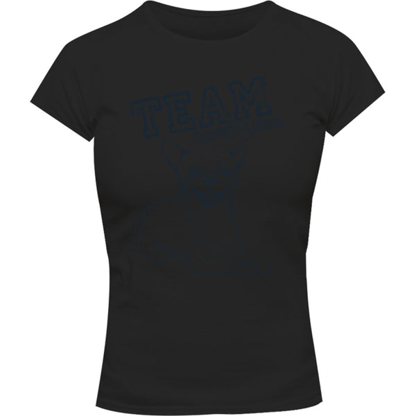 Team Chihuahua - Ladies Slim Fit Tee - Graphic Tees Australia