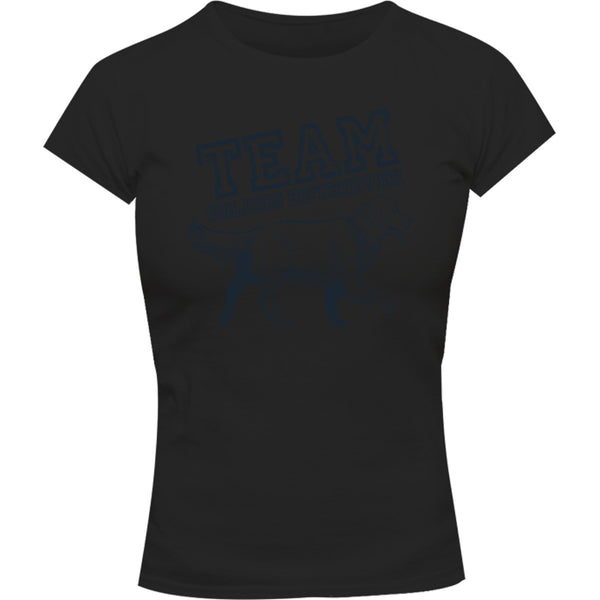 Team Golden Retriever - Ladies Slim Fit Tee - Graphic Tees Australia