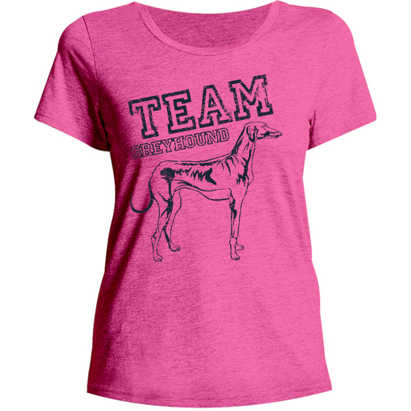 Team Greyhound - Ladies Relaxed Fit Tee - Graphic Tees Australia
