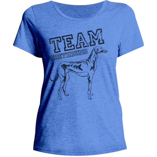 Team Greyhound - Ladies Relaxed Fit Tee - Graphic Tees Australia