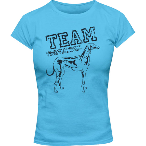 Team Greyhound - Ladies Slim Fit Tee - Graphic Tees Australia