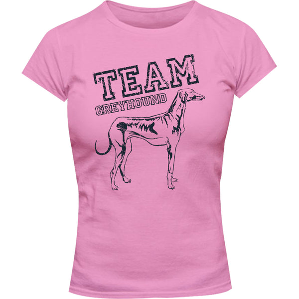 Team Greyhound - Ladies Slim Fit Tee - Graphic Tees Australia