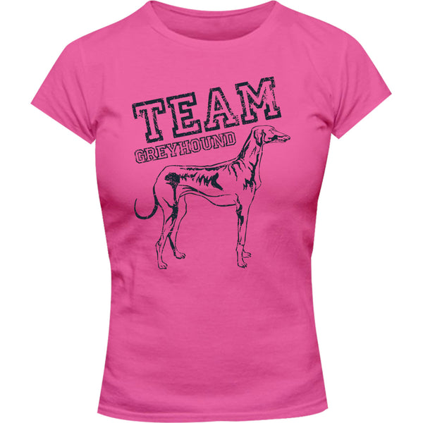 Team Greyhound - Ladies Slim Fit Tee - Graphic Tees Australia