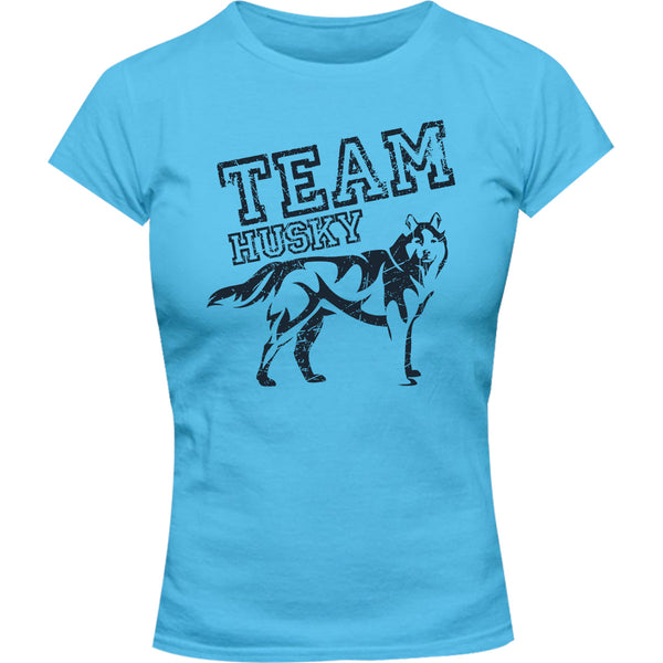 Team Husky - Ladies Slim Fit Tee - Graphic Tees Australia