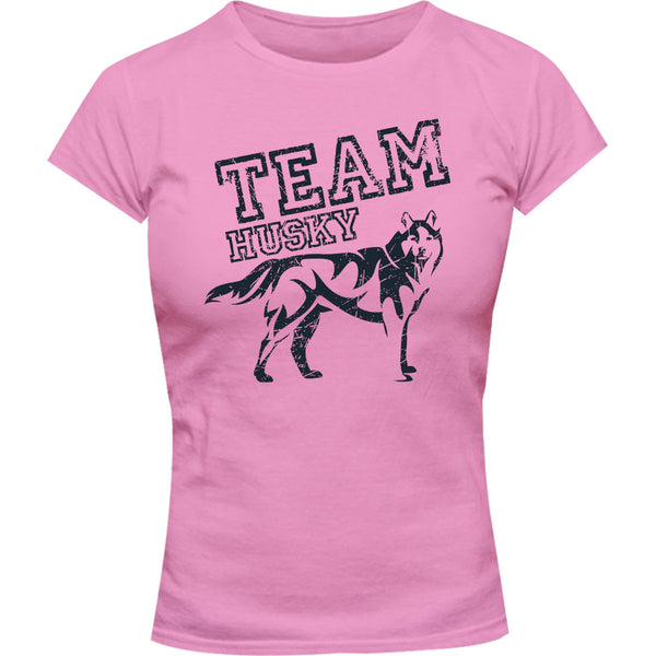Team Husky - Ladies Slim Fit Tee - Graphic Tees Australia