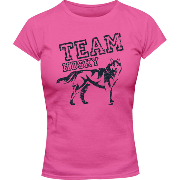 Team Husky - Ladies Slim Fit Tee - Graphic Tees Australia