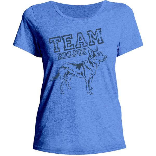Team Kelpie - Ladies Relaxed Fit Tee - Graphic Tees Australia