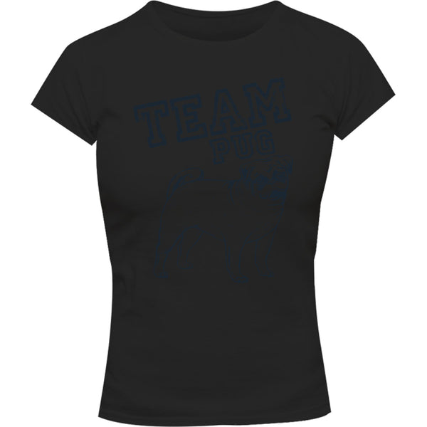 Team Pug - Ladies Slim Fit Tee - Graphic Tees Australia