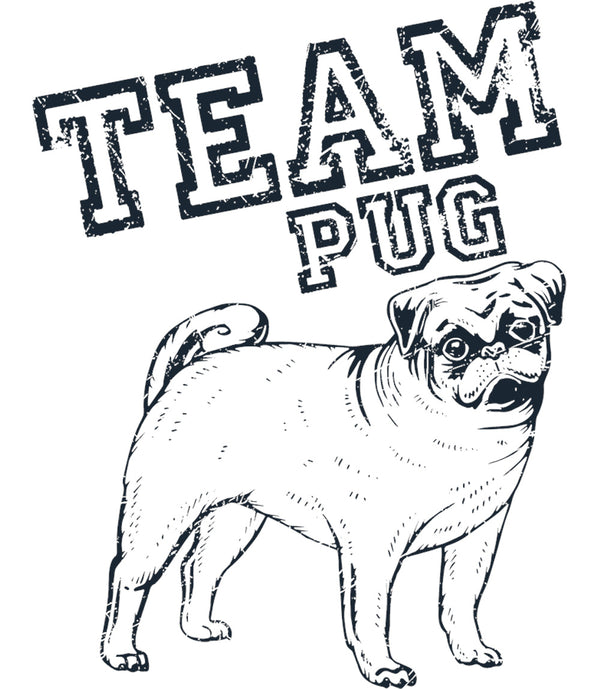 Team Pug - Ladies Relaxed Fit Tee - Graphic Tees Australia