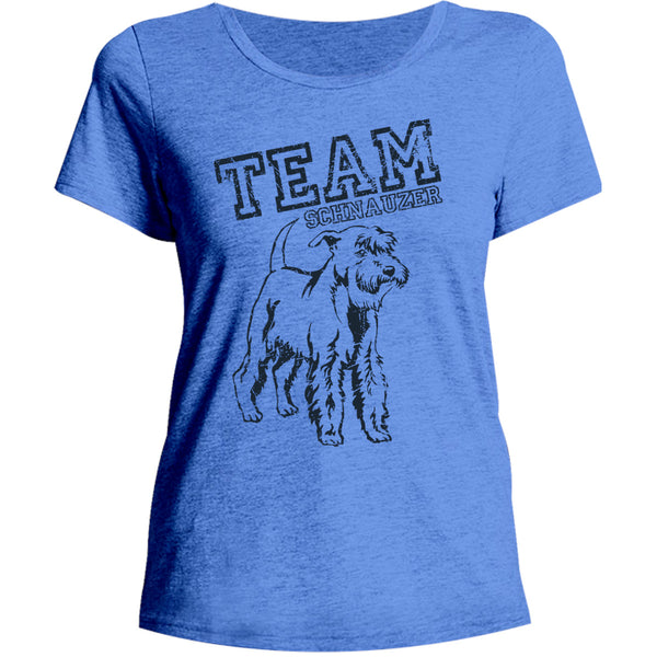 Team Schnauzer - Ladies Relaxed Fit Tee - Graphic Tees Australia