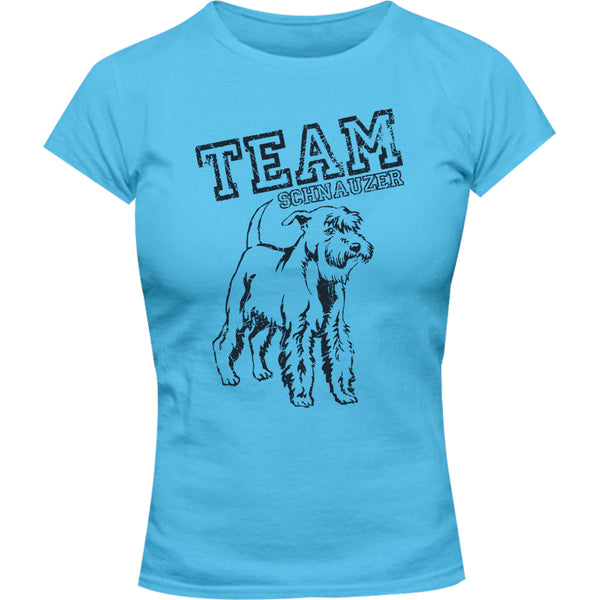 Team Schnauzer - Ladies Slim Fit Tee - Graphic Tees Australia