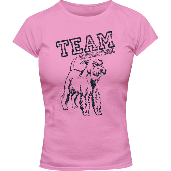 Team Schnauzer - Ladies Slim Fit Tee - Graphic Tees Australia