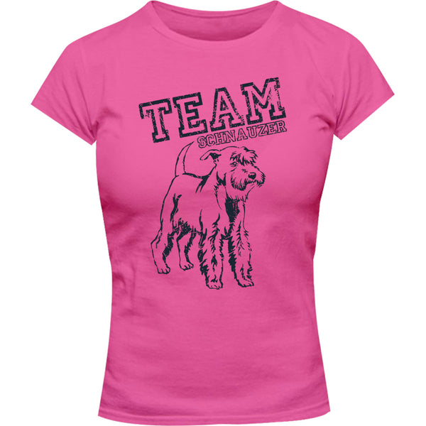 Team Schnauzer - Ladies Slim Fit Tee - Graphic Tees Australia