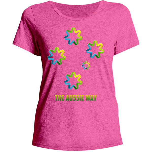 The Aussie Way - Ladies Relaxed Fit Tee - Graphic Tees Australia