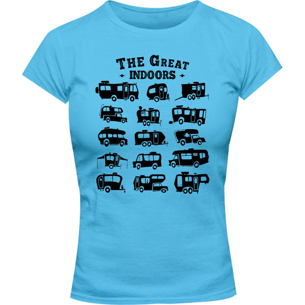 The Great Indoors - Ladies Slim Fit Tee - Graphic Tees Australia
