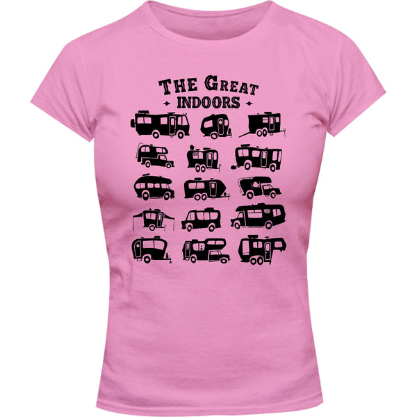 The Great Indoors - Ladies Slim Fit Tee - Graphic Tees Australia