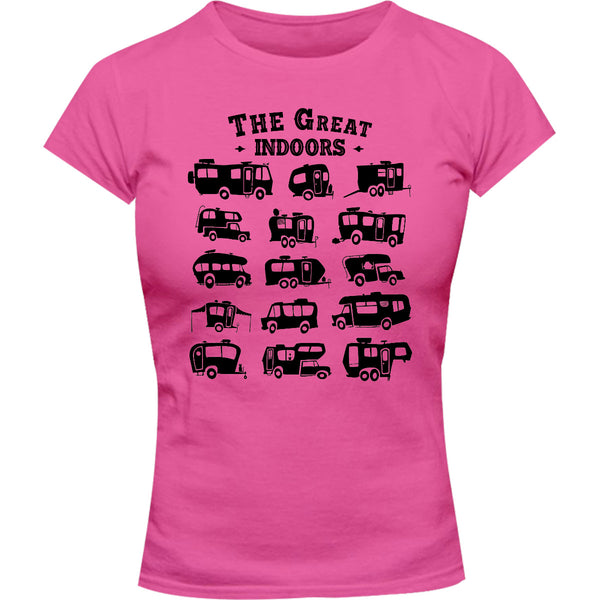 The Great Indoors - Ladies Slim Fit Tee - Graphic Tees Australia