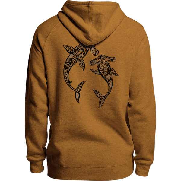 Tribal Hammerhead Shark - Unisex Hoodie - Youth & Adult