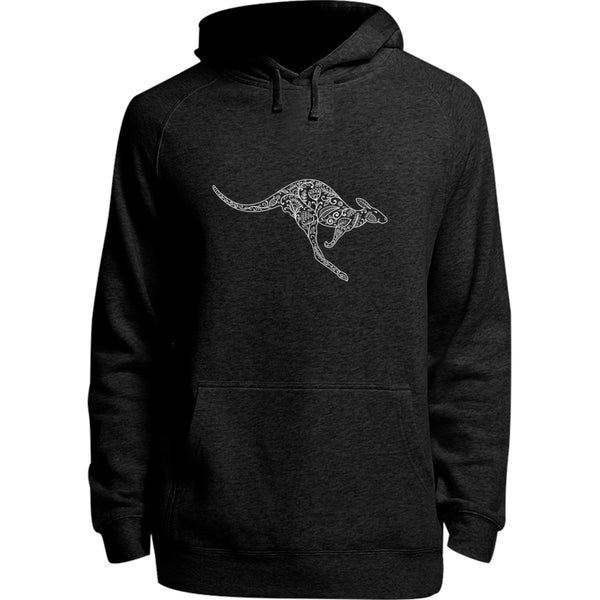 Tribal Kangaroo - Unisex Hoodie - Youth & Adult