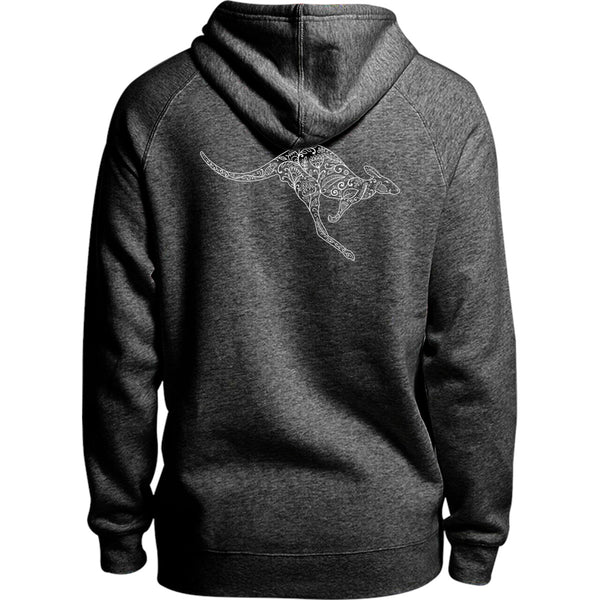 Tribal Kangaroo - Unisex Hoodie - Youth & Adult