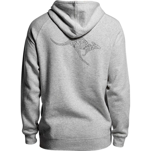 Tribal Kangaroo - Unisex Hoodie - Youth & Adult