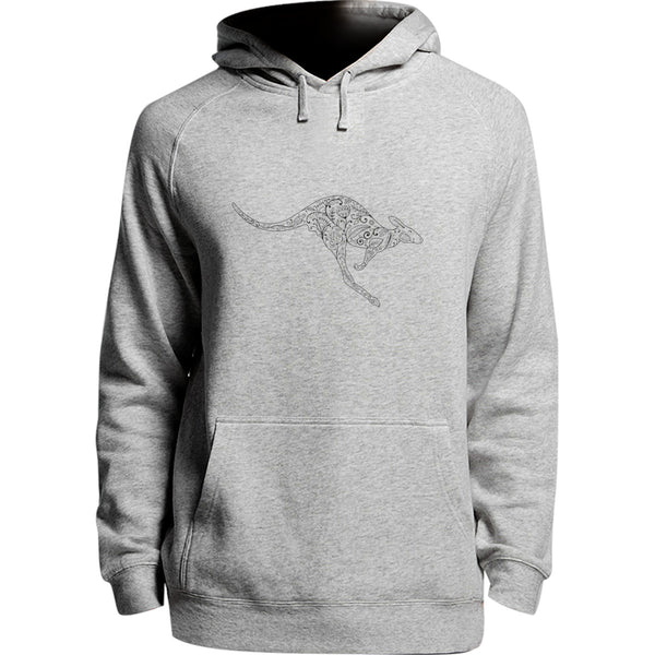 Tribal Kangaroo - Unisex Hoodie - Youth & Adult
