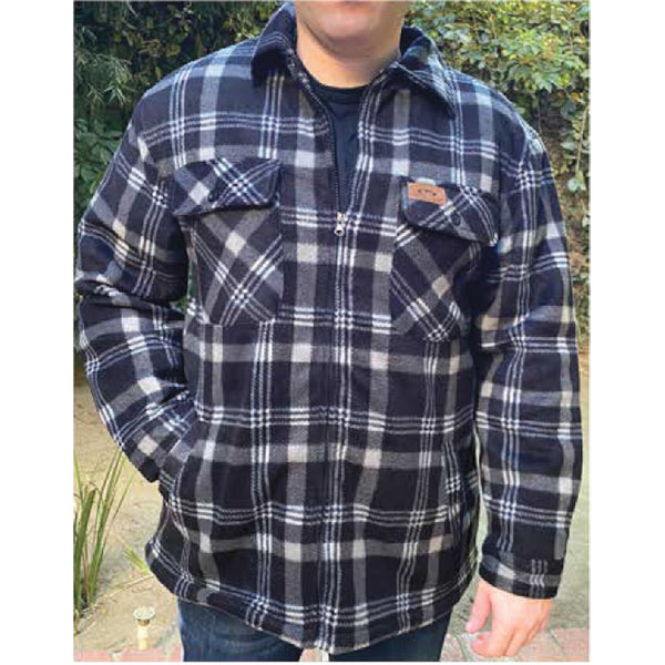 Plaid Fleece Jacket - Mens