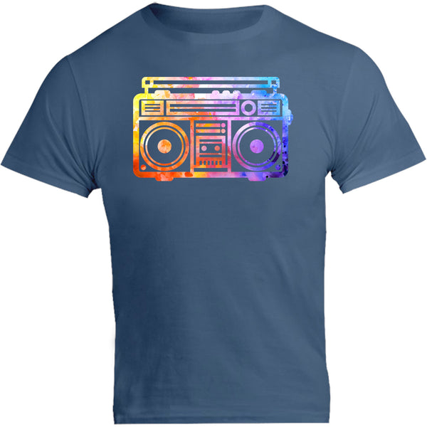 Vintage Boombox Colourful - Unisex Tee