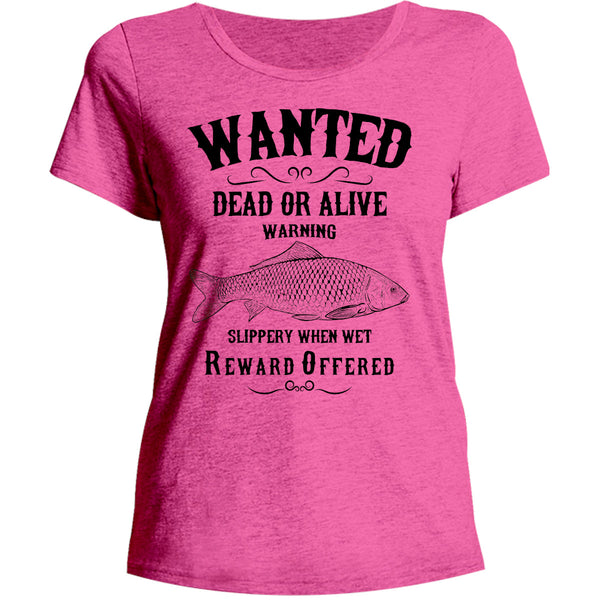 Wanted Dead Or Alive - Ladies Relaxed Fit Tee - Graphic Tees Australia