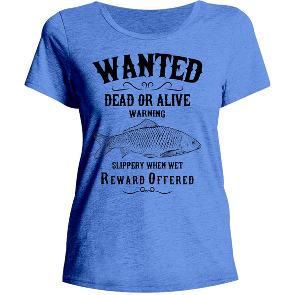 Wanted Dead Or Alive - Ladies Relaxed Fit Tee - Graphic Tees Australia
