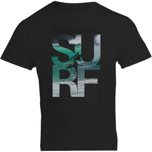 Warrnambool Surf Photo In Word - Unisex Tee - Graphic Tees Australia