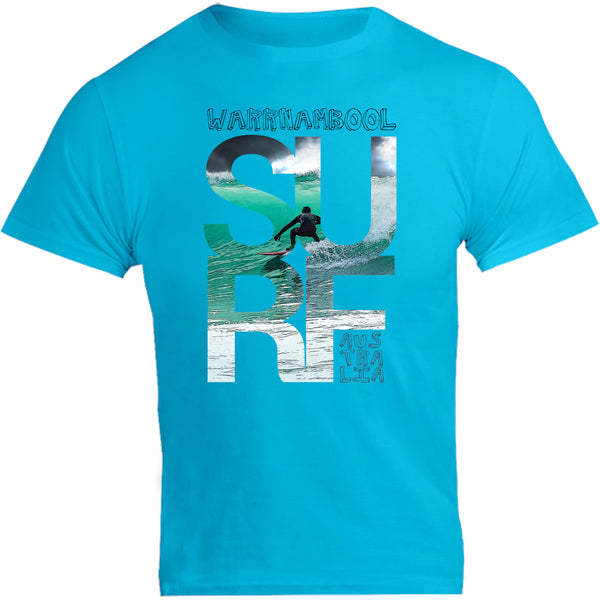 Warrnambool Surf Photo In Word - Unisex Tee - Graphic Tees Australia