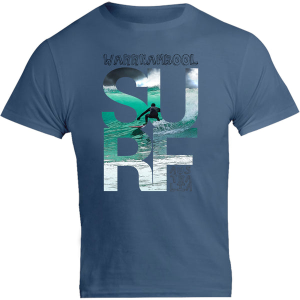 Warrnambool Surf Photo In Word - Unisex Tee - Graphic Tees Australia