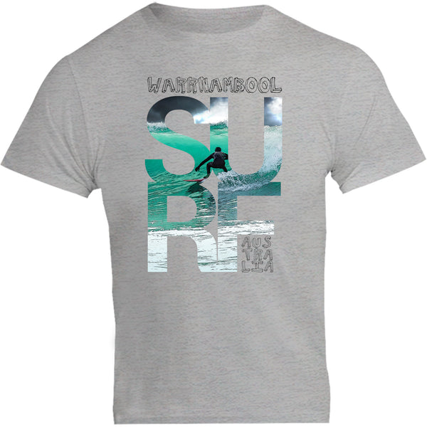 Warrnambool Surf Photo In Word - Unisex Tee - Graphic Tees Australia