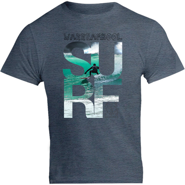 Warrnambool Surf Photo In Word - Unisex Tee - Graphic Tees Australia