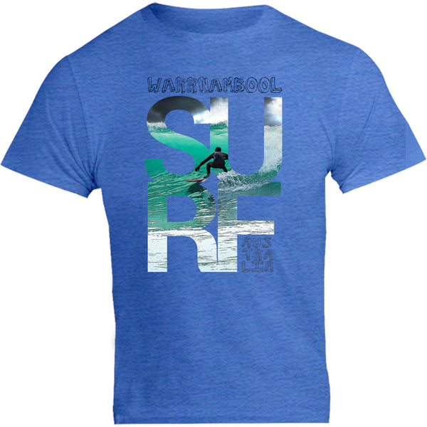 Warrnambool Surf Photo In Word - Unisex Tee - Graphic Tees Australia