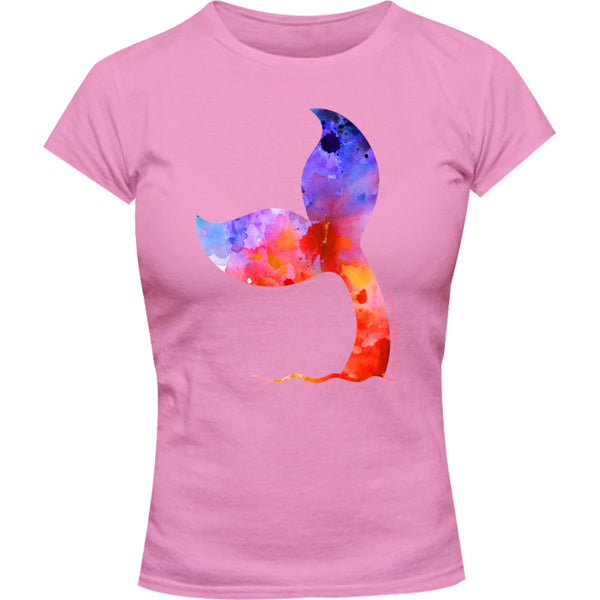 Warrnambool Whale Tail - Ladies Slim Fit Tee - Graphic Tees Australia