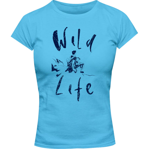 Wild Life - Ladies Slim Fit Tee - Graphic Tees Australia